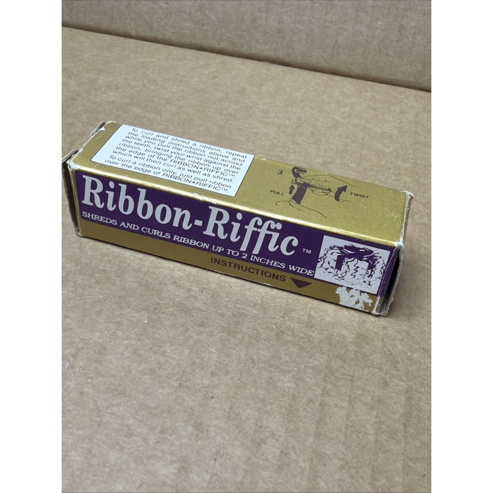 Ribbon-Riffic Shreds & Curls Ribbon up to 2" Wide Gold